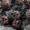 Mini Planet DND Metal Dice Set Three-dimensional Flying Dragon 3D Metal Dice D&D Hollow Metal Dice Set DnD RPG Polyhedral Games