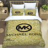 M-Michael-Kors logo printed Bedding Sets exquisite supplies set duvet cover bed comforter set bedding set luxury birthday gift