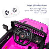 12V Battery Powered Ride On Car Kids Electric Car Truck Car 3 Speeds Adjustable Equipped with Music,Parent Remote Control