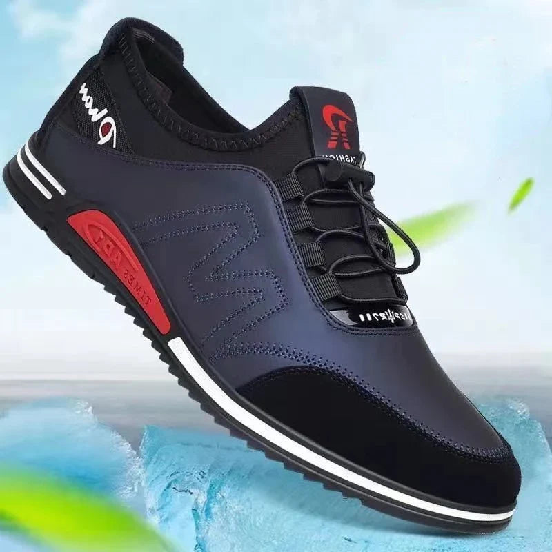 New Fashion Men's Shoes Concise Soft Soled Men Casual Shoes Breathable Lace-Up Bottom Light Sneakers Male 2023 Tenis Masculino