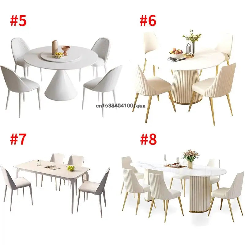 24 Dining Room Table Set Luxury Kitchen Furniture Modern Minimalist Dining Table With 6 Seats Customize Desktop Table And Chairs