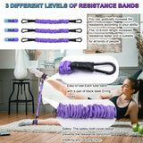 Ankle Resistance Bands with Cuffs Set 60LB 3 Different Pound Resistance Bands for Leg Glute Exercise fitness Equipment