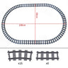 MOC Railway Track For Train Tracks Straight Curved Soft Rails Track Building Block Bricks DIY Trains Rail Boys Toys For Children