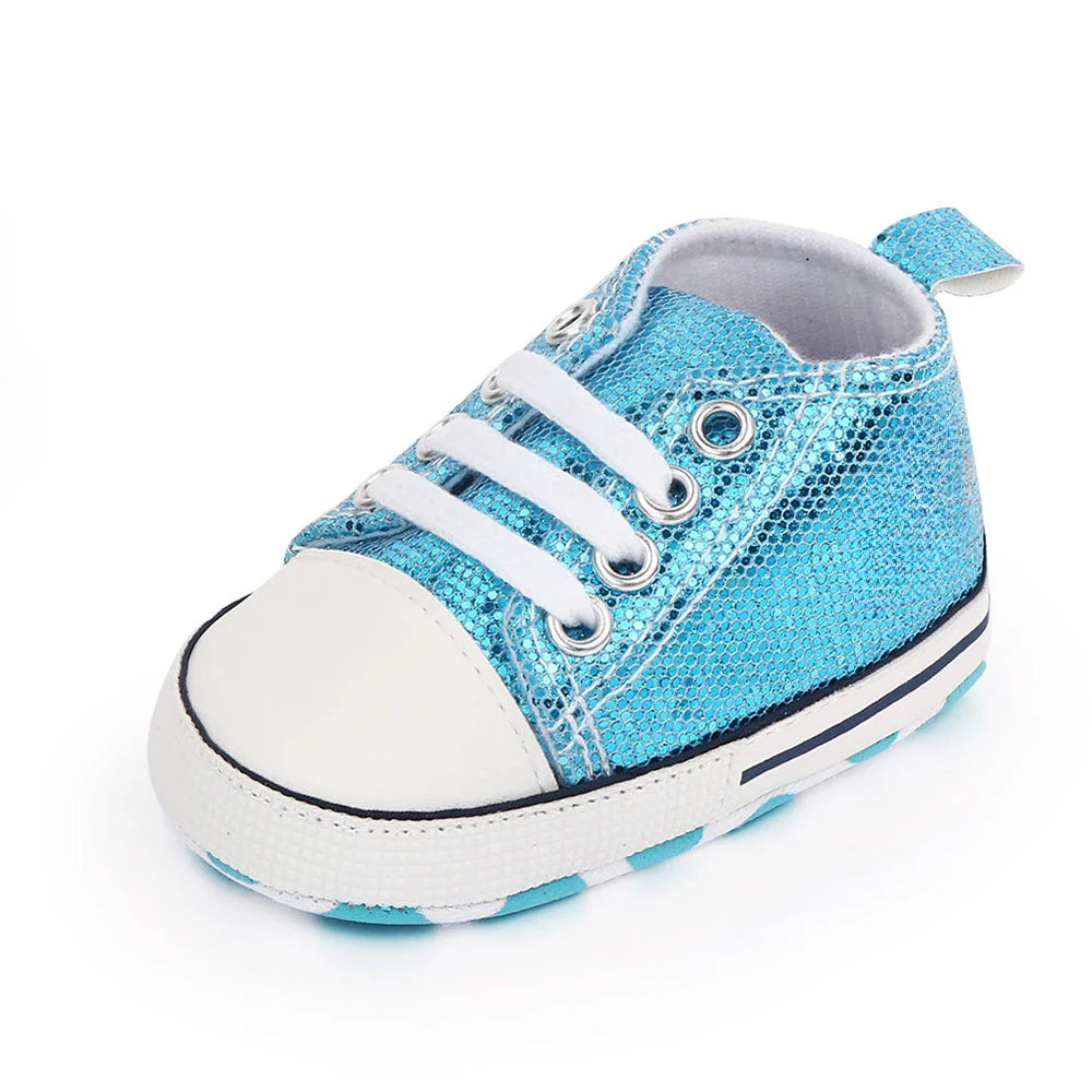 Baby Canvas Classic Sneakers Newborn Print Star Sports Baby Boys Girls First Walkers Shoes Infant Toddler Anti-slip Baby Shoes