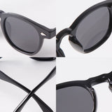 Retro Square Polarized Sunglasses Men Fashion Rivets Driving Sun Glasses Round Clear Gray Frame Women Shades Eyewear Male UV400