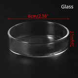 Aquarium Feeding Tube Dish Clear Glass Fish Tank Shrimp Snail Food Feeder Bowl Aquarium Feeding Tool Accessories