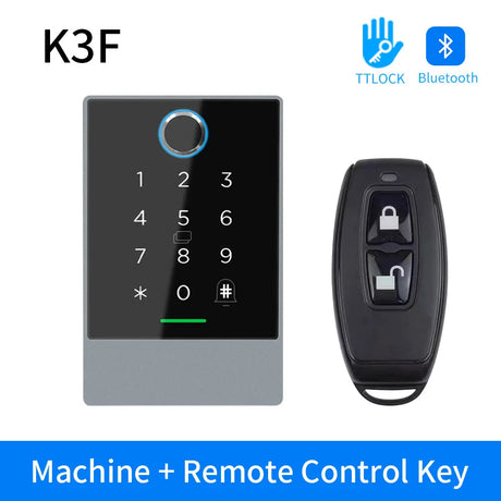 Nfc Tag Ttlock Mortise Fingerprint Door Status Sensor G2 Gateway Smart Phone App 13.56Mhz Rfid Door Access Control System K3/K3F