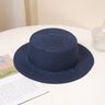 Summer Fashion Versatile Men's Women's Straw Hat Flat Top Fashion Sunscreen Foldable Fedora Beach Tourism Straw Hat Children