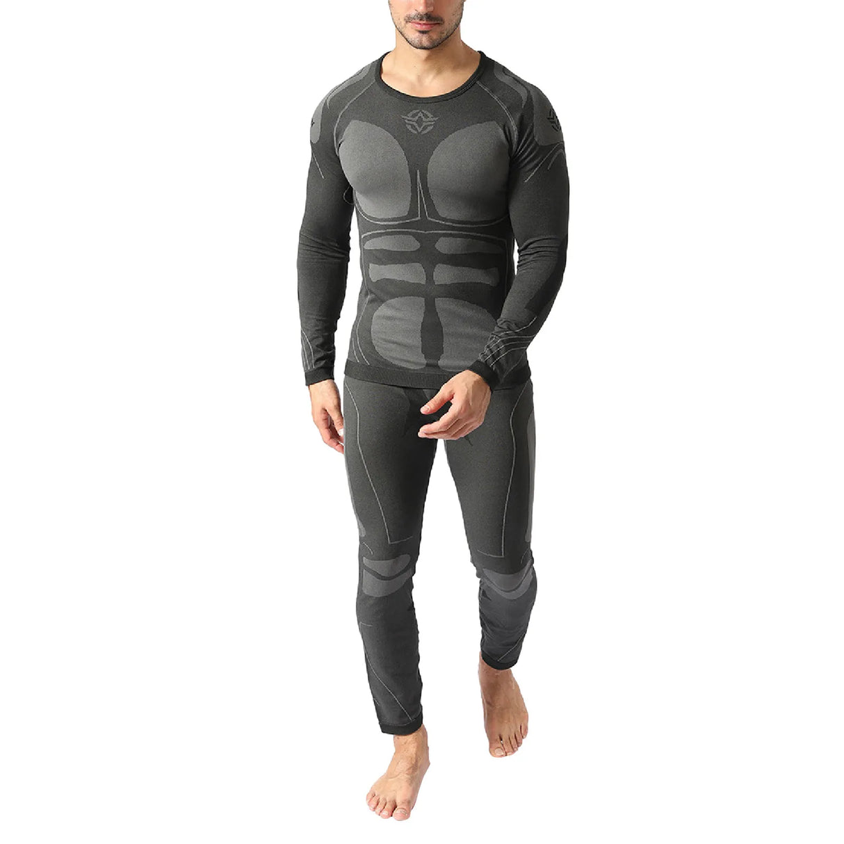 Men Sport Thermal Underwear Suits Outdoor Cycling Compression Sportswear Quick Dry Breathable Clothes Fitness Running Tracksuits