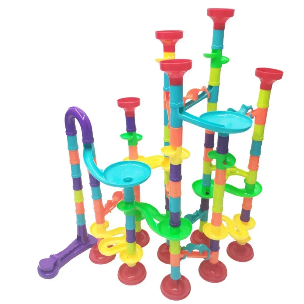 45-232PCS Marble Run Race Building Blocks Track Ball Slide Toys DIY Creativity Constructor Early Educational Toys Children Gift