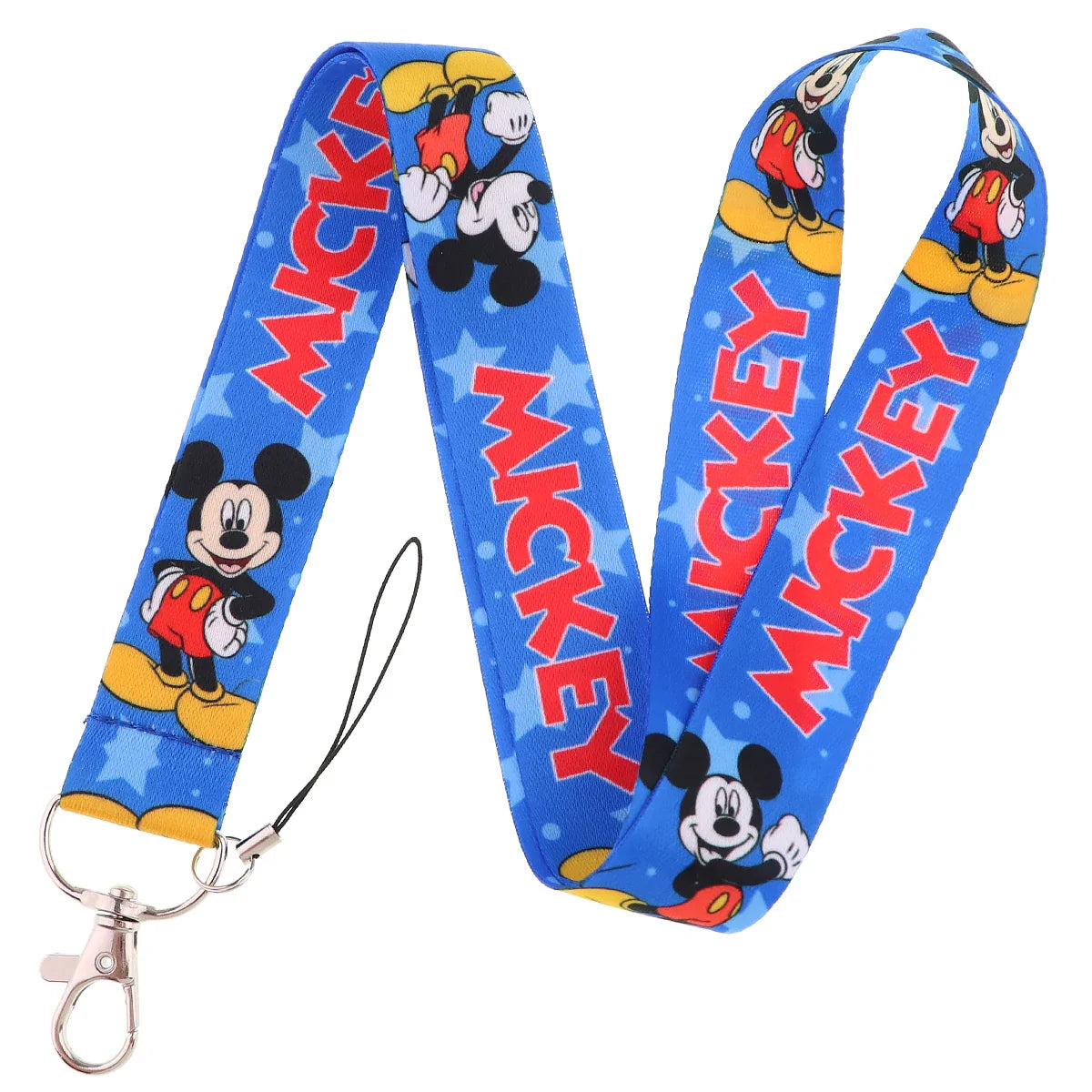 FI37 Wholesale 20pcs/lot Strap Movie Neck Lanyard for Keys Keychain Mix Mouse Stitch Long Hang Rope For Kids Lariat Accessories