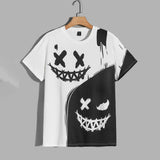 Street Fashion T-Shirt For Men Short Sleeve Hip Hop Print Tee Shirt Handsome Male T Shirt Pullover Man Oversized Clothing 2024