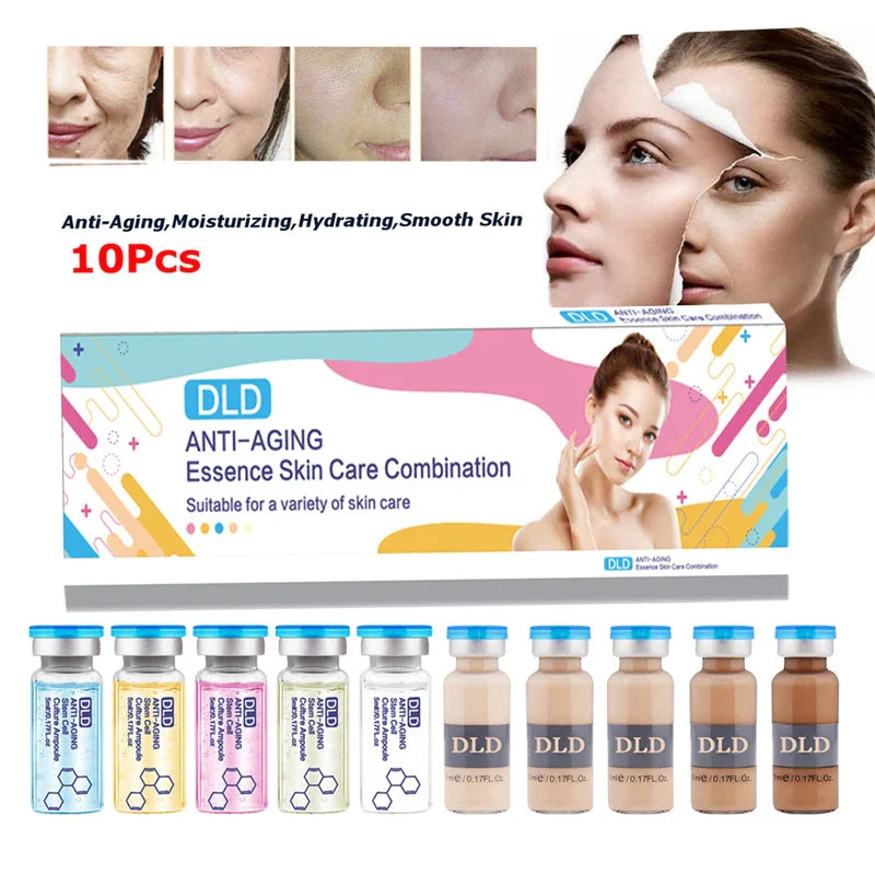 Anti Aging Dermaroller Pen Face Serum MTS Therapy Hyaluronic Acid Serum Vitamin C Whitening Skin Care Ampoule Essence