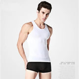 Hot Sale 3pcs / 100% Cotton Mens Sleeveless Tank Top Solid Muscle Vest Undershirts O-neck Gymclothing Tees Whorl Tops