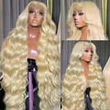 30 40 Inch 613 Honey Blonde Body Wave 250 Density 13x6 HD Lace Front Human Hair Wigs  13x4 HD  Lace Frontal Wig for black women