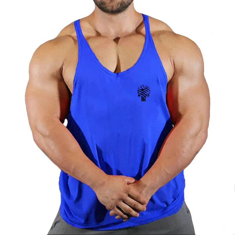 2021 Gym clothing cotton singlets Men's Undershirt bodybuilding tank top men fitness shirt muscle guys sleeveless vest Tank tops