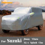 Full Car Cover Outdoor Anti-UV Sun Snow Rain Resistant Auto Cover Windproof For Suzuki Jimny Vitara Escudo XL-7 XL7 Splash Ciaz