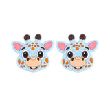 5/10 Pieces Brand New Giraffe Head Silicone Animal Beads Food Grade DIY Pacifier Chain Accessories Baby Toys BPA Free