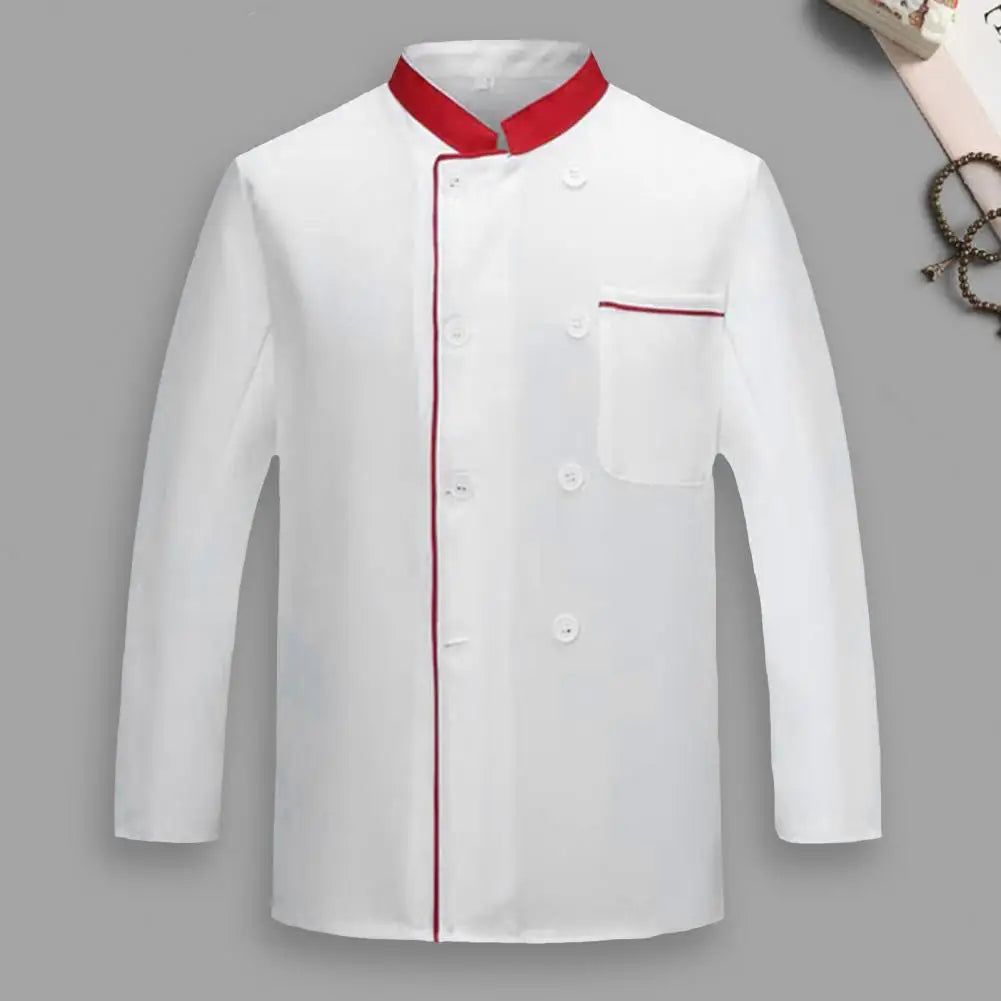 Cool Uniform Quick Dry Chef Jacket Lint-free Unisex Adult Kitchen Chef Coat  Cooking Clothes