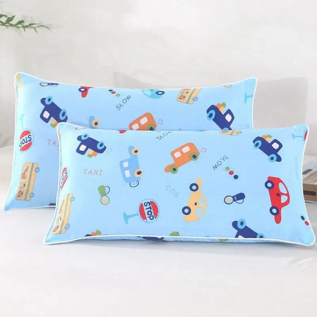 Rectangle Children's Pillow Cover Cartoon Pure Cotton Pillow Case Four Seasons Kindergarten Children's Pillowcase Home Bedding