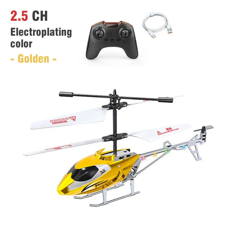 RC Helicopter 2.5CH Remote Control Airplane Kids Toy Resistant Collision Alloy Wireless Aircraft Toys for Boys Children Gifts