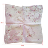 3Pcs 45x45cm Square Cotton Cherry Blossom Flower Printed Ladies Handkerchief Women Face Hand Towel Party Gift