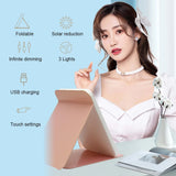 Led Vanity Mirror With Lights Big Portable Foldable Travel Lumineux Dressing Desk Light Up Make Up Mirrors Female MakeupTools