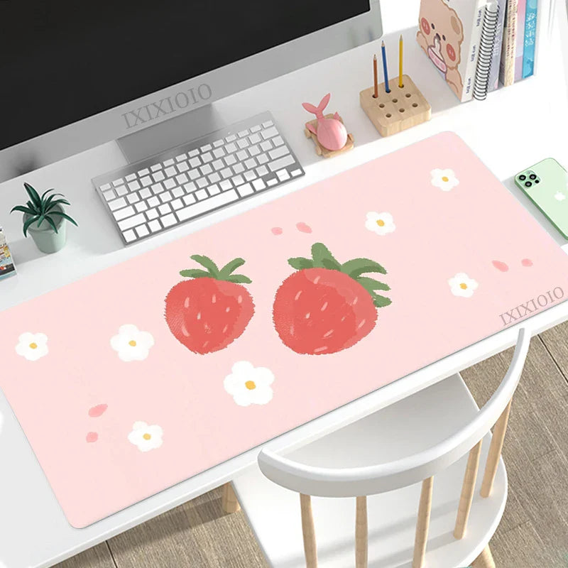 Mouse Pad Gaming Kawaii Cute Fruit XL Custom Computer Mousepad XXL keyboard pad Office Carpet Soft Office Accessories Mice Pad