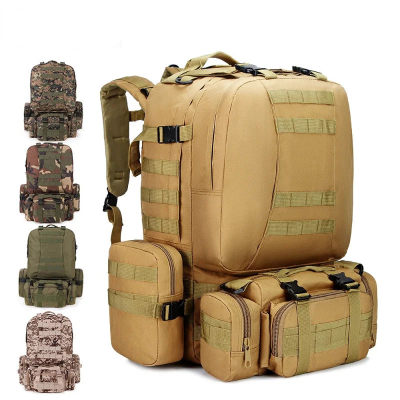 Fashion Outdoor Military Tactical Camping Backpack Large Capacity Protable Fishing Hunting Bags Multi-function Waterproof Bags