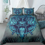 Vikings Duvet Cover Scandinavian Culture Print Bedding Set Mythology Religion Comforter Cover King Queen For Teens Adults Gifts