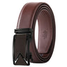 Plyesxale Men Belt 2024 Cowhide Genuine Leather Belts For Men Luxury Automatic Buckle Belts Brown Black Cinturones Hombre B55