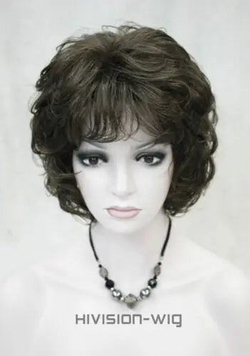 Women Fashion Short Wigs Blonde Brown Black Wig Bob Curly Wigs Real Natural Hair