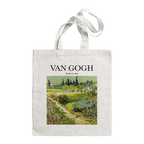 Van Gogh Painting Women Canvas Shoulder Bag High Capacity Tote Bag Aesthetics Shopping Bags Cotton Handbags Books Bag For Girls