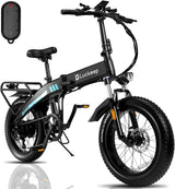 Electric Bike Folding for Adults,200W Peak Motor 48V 15AH/720WH Battery 30MPH 60 Miles Range,20'' x 4 Fat Tire Ebikes for Adults