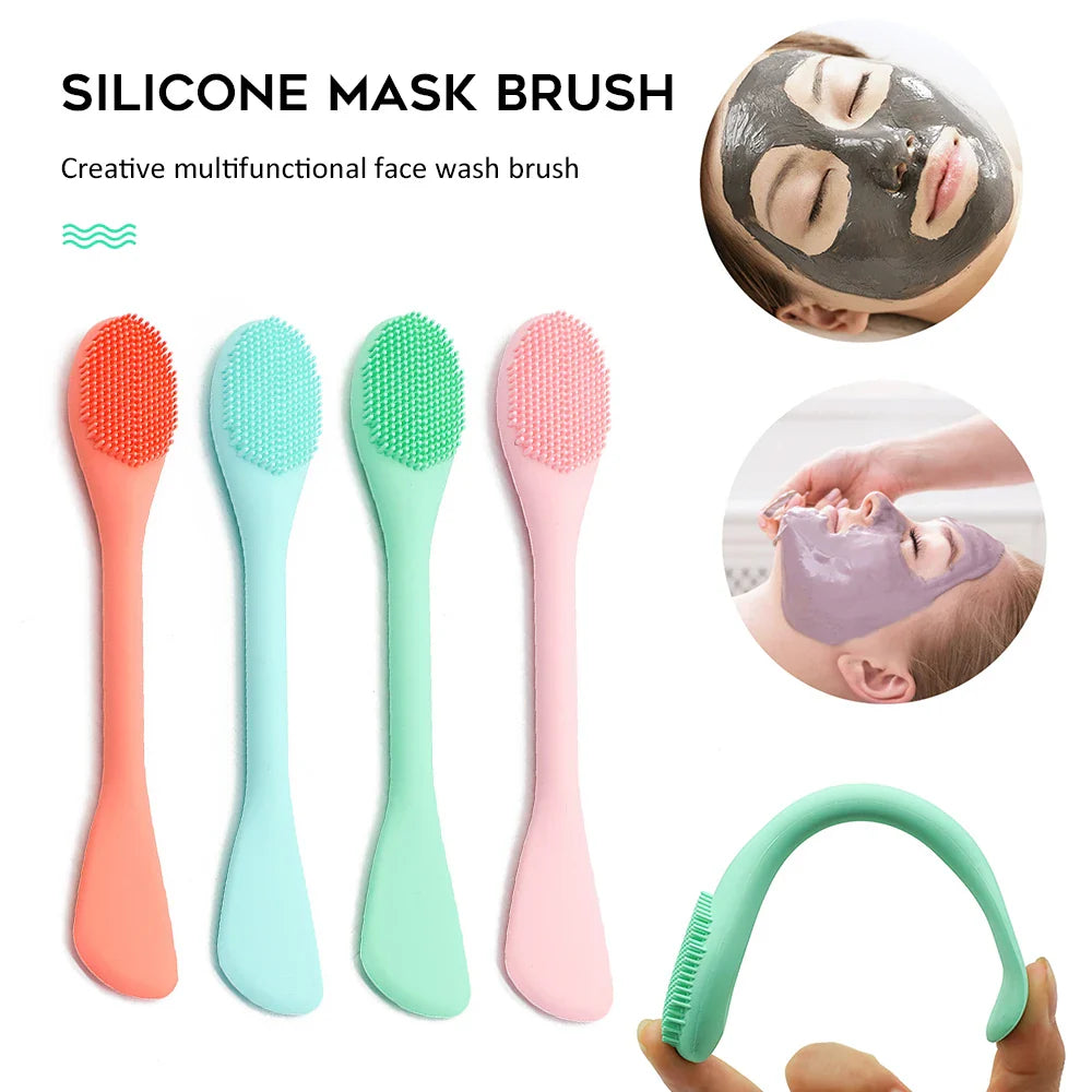 1~10PCS Soft Silicone Washing Brush Remover Face Exfoliating Pore Cleaner Brush Soft Nose Brush Pore Cleaner Skin Care Massager