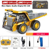 4WD Children Remote Control Excavator RC Car Alloy Dump Truck Bulldozer Engineering Off Road 4x4 Vehicle Boy Girl Toy Kids Gift