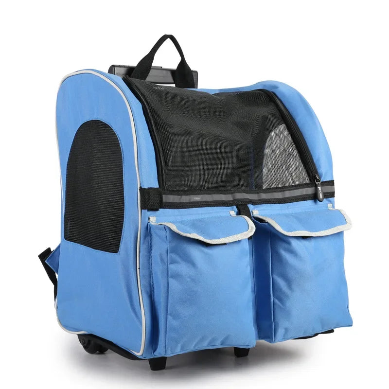 Portable Folded Stroller for Pet Detachable Dog Carrier Travel Crate Outdoor Folding pet gear Strollers Cat Carrying Bag