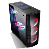 Popular Tempered Glass ATX Smart Case Desktop Cabinet PC Computer Gaming pc Case RGB Fans Computer Cases & Towers