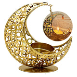 Eid Mubarak Candle Holder Ramadan Tea Light Holder Home Islamic Muslim Party Decor Ramadan Candle Stand Eid Mubarak Table Decor