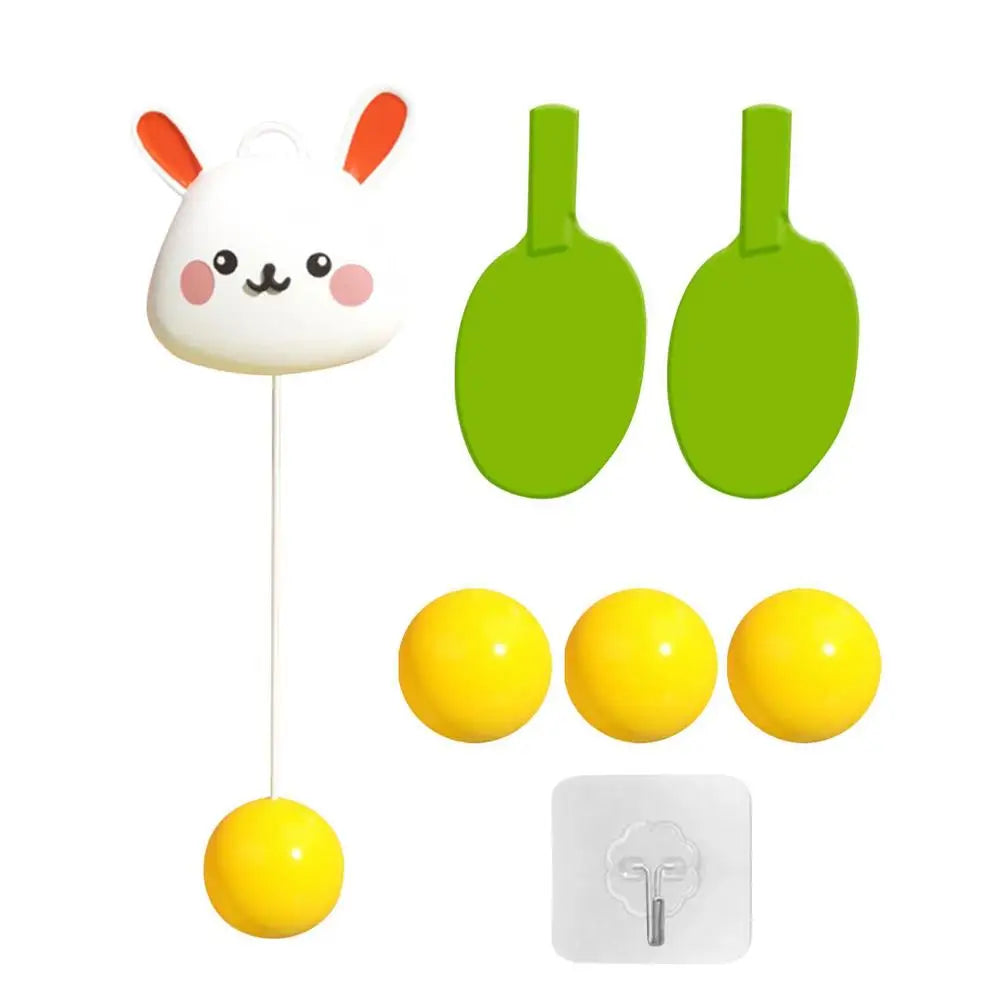 Table Tennis Self Training Set Indoor Hanging Table Tennis Children Self Workout Set Pong Balls Training Sparring Device