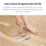 1/3/5PCS Foot File Stainless Steel Foot Rasp With Plastic Handle Callus Dead Skin Remover Pedicure Tool Foot Care Tool