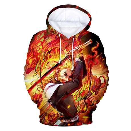 Anime Demon Slayer Hoodies Kamado Nezuko 3D Print Men Women Plus Size Pullover Hooded Sweatshirts Streetwear Tops Clothing