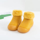 New Winter Baby Padded Toddler Shoes Baby Indoor Non-slip Soft Bottom Socks Shoes Thickened Warm High Tube