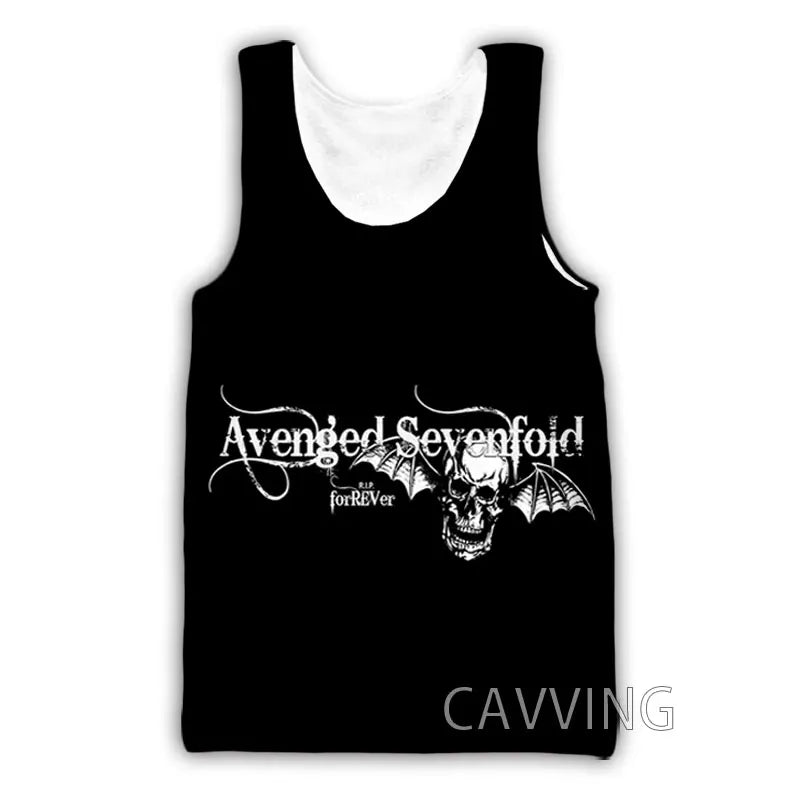 New Fashion Women/Men's 3D Print  Avenged Sevenfold  Rock Tank Tops Harajuku  Vest  Summer Undershirt Shirts Streetwear   V01