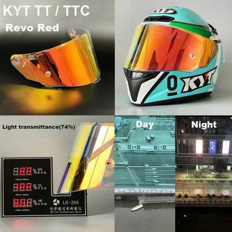 KYT TT COURSE Motorcycle Helmet Visor Lens Full Face Helmet Casco Moto Accessories Windshield Anti-UV KYT Capacete TTC VESC-8