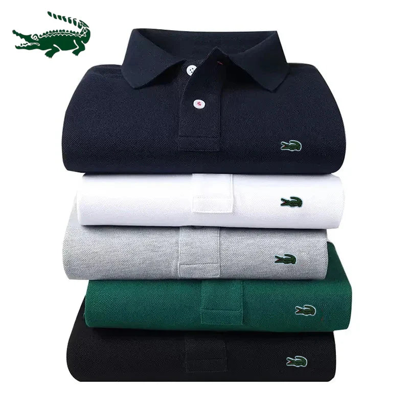 2023 High quality men's  embroidered polo shirt 2023 summer new high-end business casual lapel short sleeve T-shirt top s-6xl