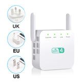 1PC Wireless Repetidor WIFI Repeater 300Mbps Dual Antenna Wi Fi Booster Wi/Fi Long Range Extender 2.4G Wi-Fi Signal Amplifier