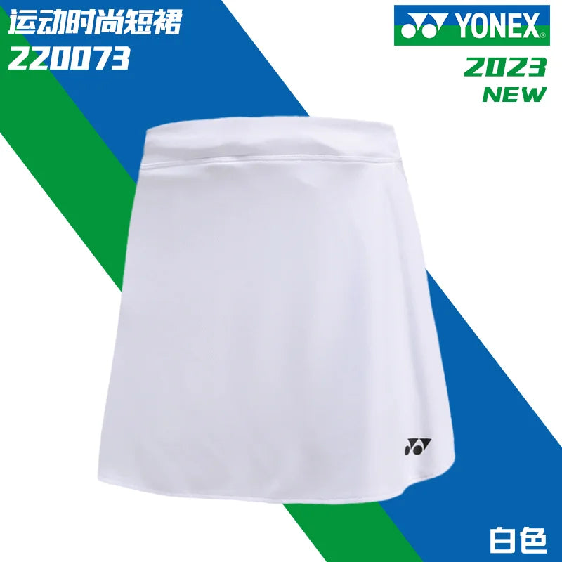 2024 YONEX Badminton Skirt 220073BCR Anti-exposure Breathable Quick-drying Fitness Sports Skirt