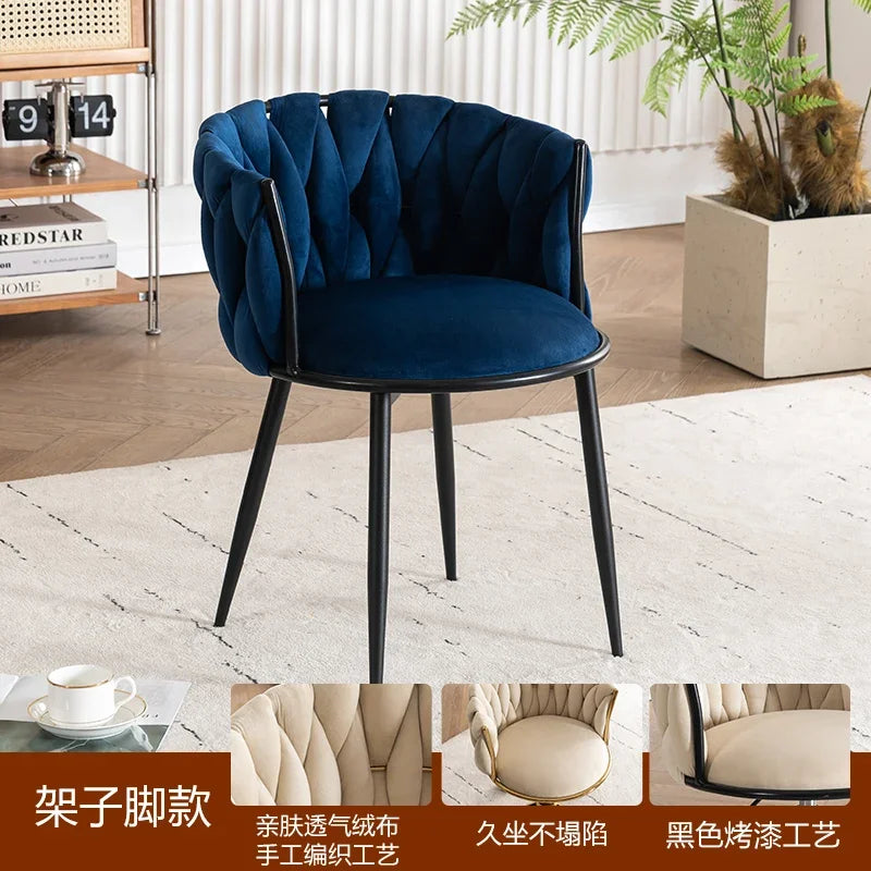 Adjustable Swivel Makeup Chair Living Room Dining Chair Bedroom Dressing Table Rotating Backrest Makeup Chairs Manicure Stools