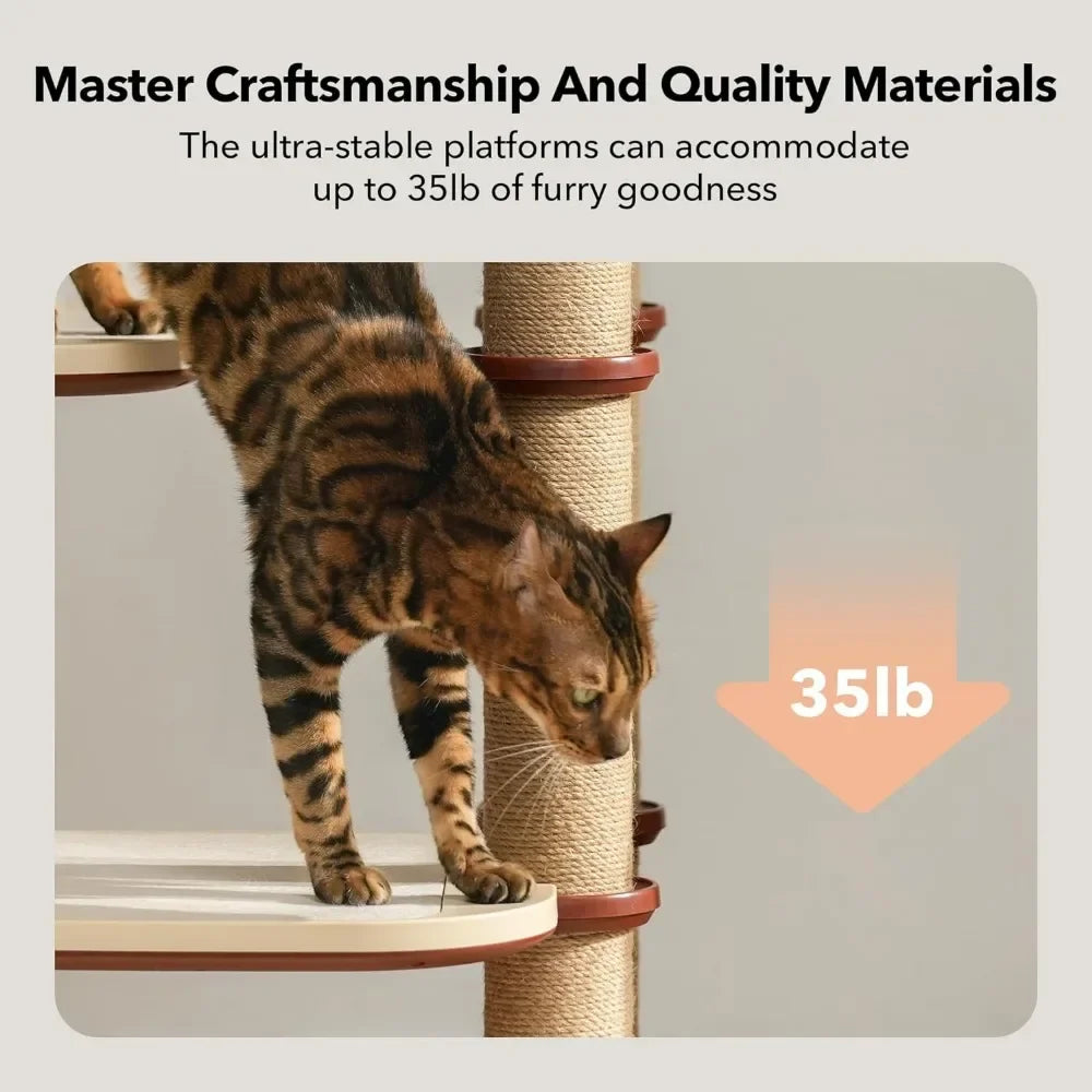 Toy Articles for Cats Scratcher Sisal Scratching Posts Sturdy Multi-Level Activity Center Cat Condo for Any Room Catnip Katzen